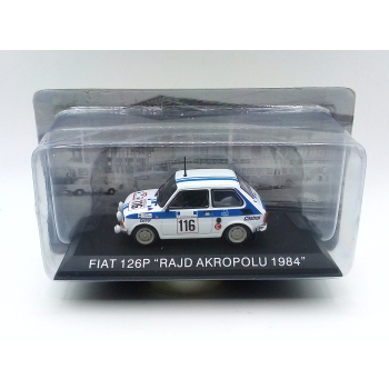 Fiat 126p Rally 1984 Rajd Akropolu - skala 1:43 - Hachette